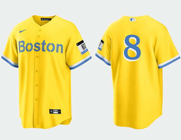 Carl Yastrzemski Boston Red Sox gold City Connect jersey