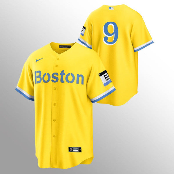 Ted Williams Boston Red Sox gold City Connect jersey