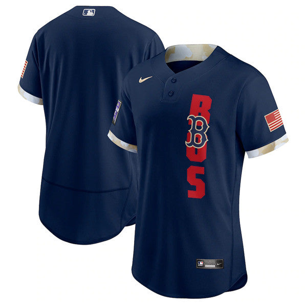 Custom Boston Red Sox navy All-Star jersey