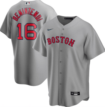 Boston Red Sox grey jersey
