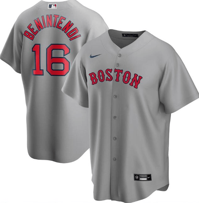 Boston Red Sox grey jersey
