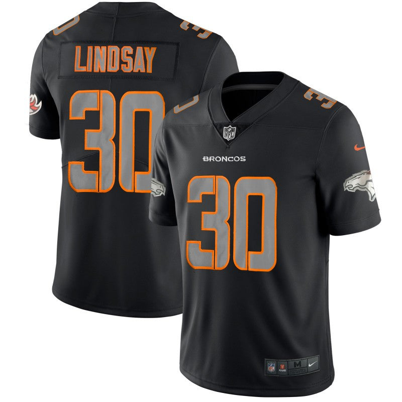 Phillip Lindsay Denver Broncos black Limited jersey