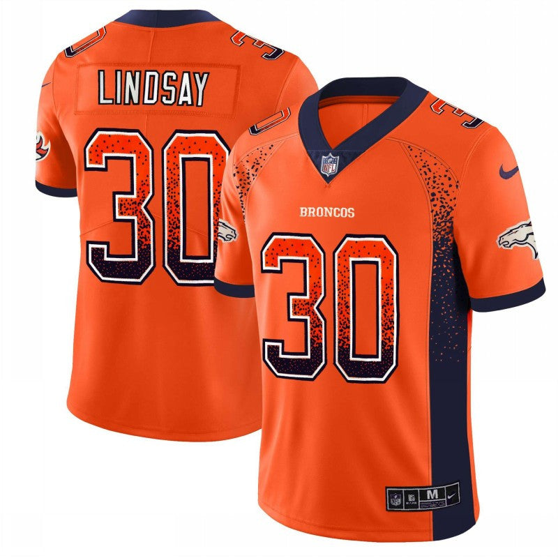 Phillip Lindsay Denver Broncos orange Color Rush jersey