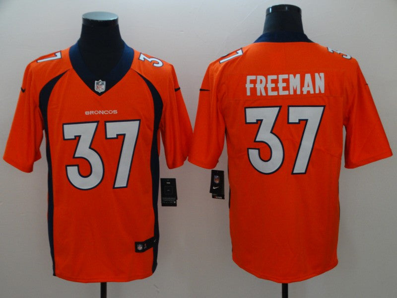 Royce Freeman Denver Broncos orange Vapor jersey