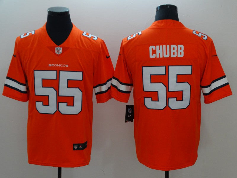 Bradley Chubb Denver Broncos orange Limited jersey