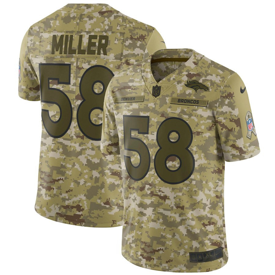 Von Miller Denver Broncos camo Salute To Service jersey