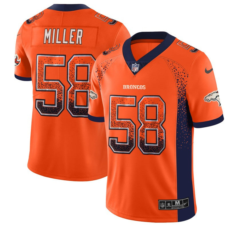 Von Miller Denver Broncos orange Color Rush jersey