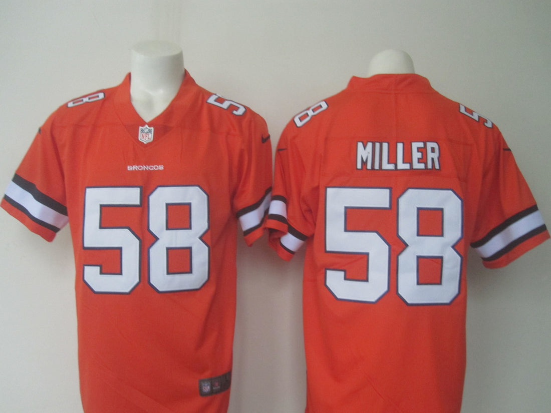 Von Miller Denver Broncos orange Limited jersey