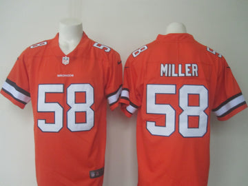 Von Miller Denver Broncos orange Limited jersey
