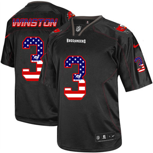 Jameis Winston Tampa Bay Buccaneers black Elite jersey