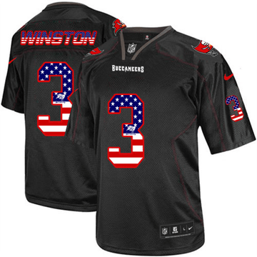 Jameis Winston Tampa Bay Buccaneers black Elite jersey