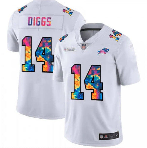 Stefon Diggs Buffalo Bills white Limited jersey