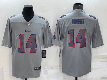 Stefon Diggs Logo Buffalo Bills grey Vapor jersey