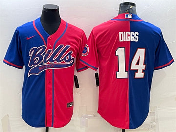 Stefon Diggs Buffalo Bills royal Split jersey
