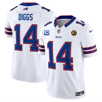 Stefon Diggs Buffalo Bills white Vapor jersey