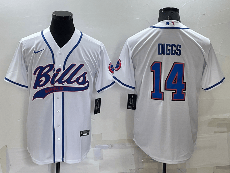 Stefon Diggs Buffalo Bills white jersey