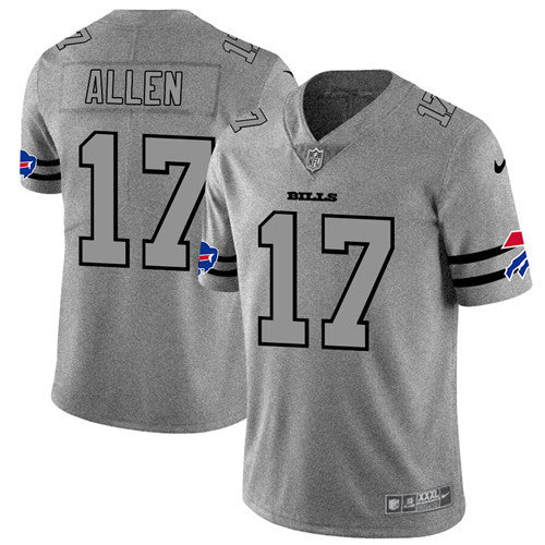 Josh Allen Buffalo Bills gray Limited jersey