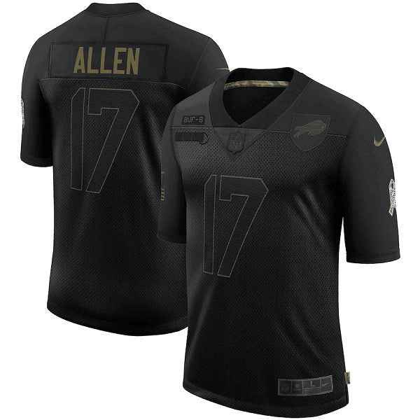 Josh Allen Buffalo Bills black Salute To Service jersey