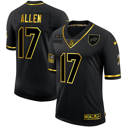 Josh Allen Buffalo Bills black Salute To Service jersey