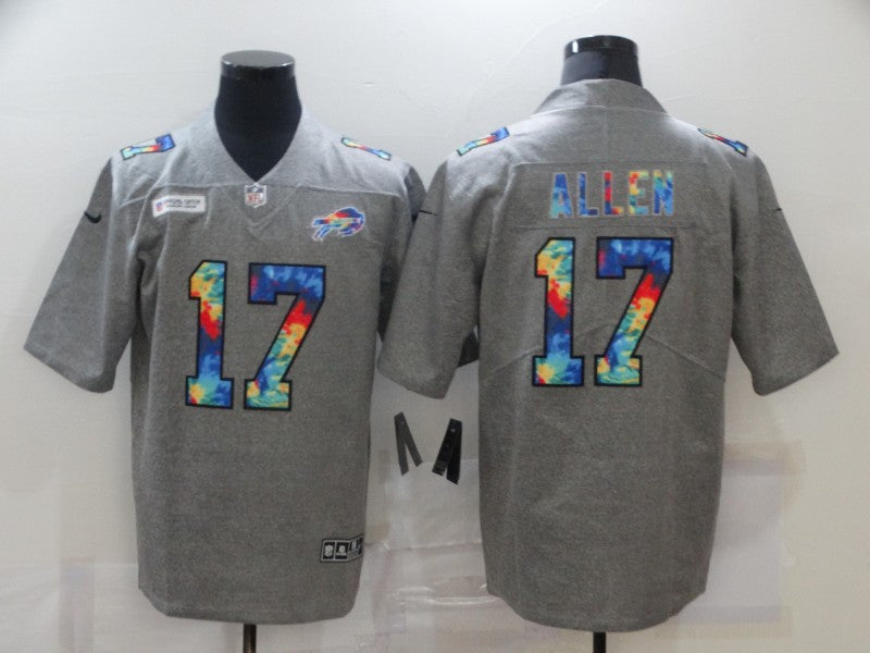 Josh Allen Buffalo Bills grey Limited jersey
