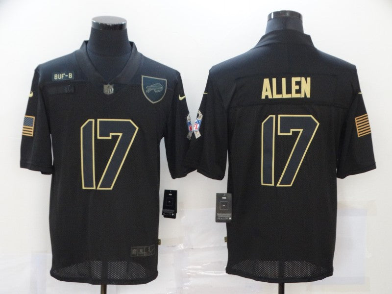 Josh Allen Buffalo Bills black Salute To Service jersey