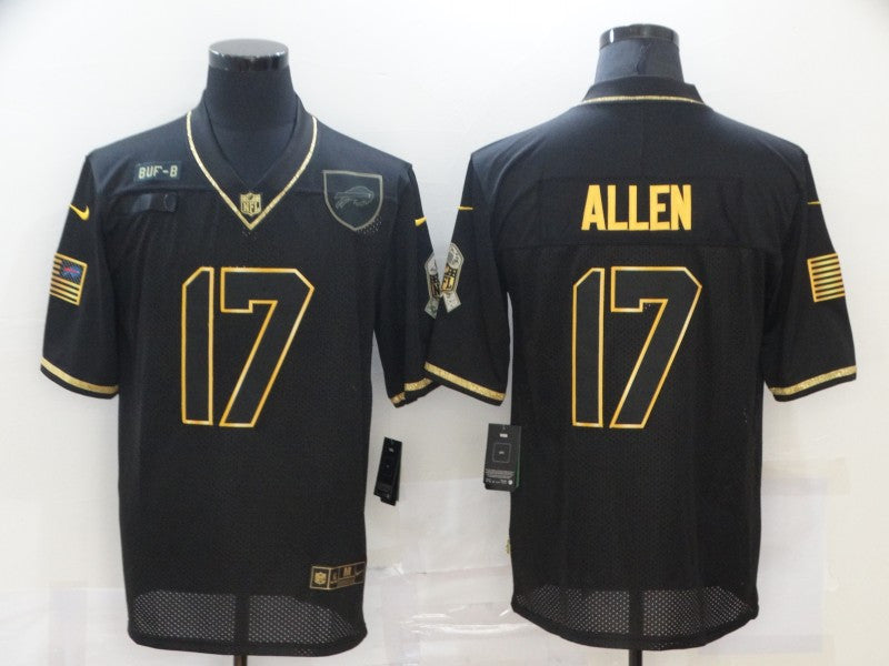 Josh Allen Buffalo Bills black Salute To Service jersey