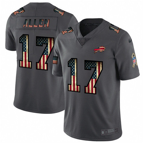 Josh Allen Buffalo Bills grey Salute To Service jersey