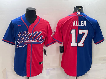 Josh Allen Buffalo Bills royal Split jersey