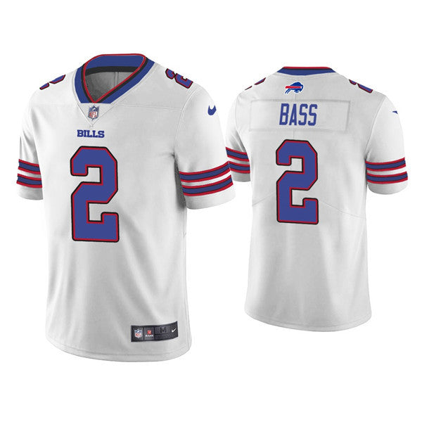 Tyler Bass Buffalo Bills white Vapor jersey