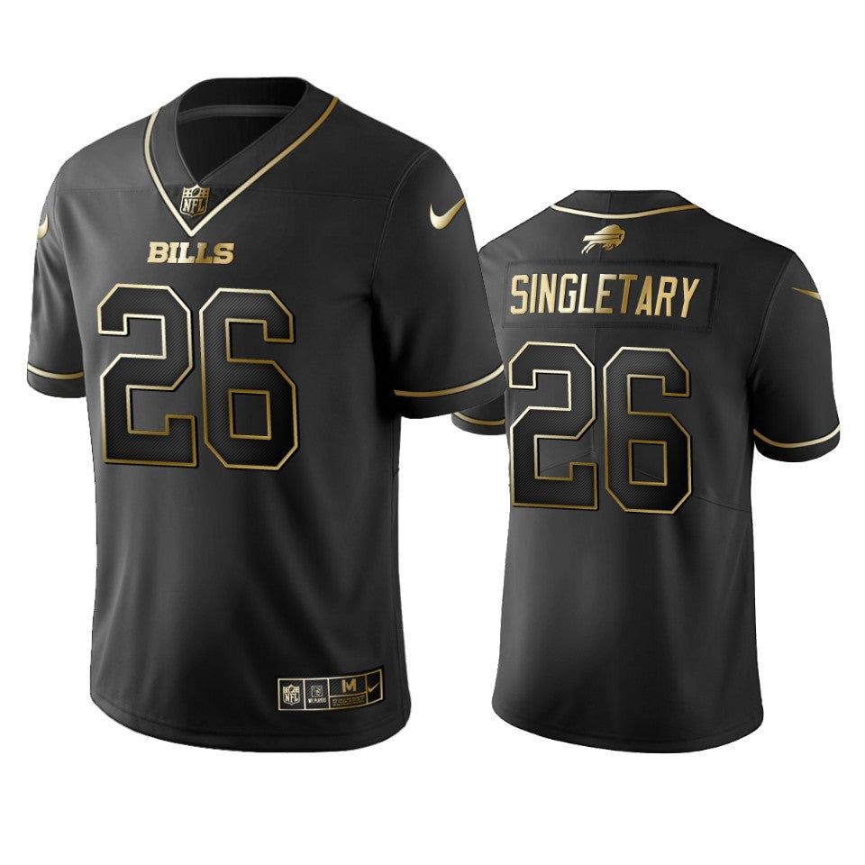 Devin Singletary Buffalo Bills black Limited jersey