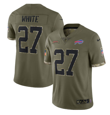 Tre'Davious White Buffalo Bills olive Salute To Service jersey