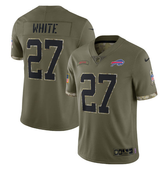 Tre'Davious White Buffalo Bills olive Salute To Service jersey