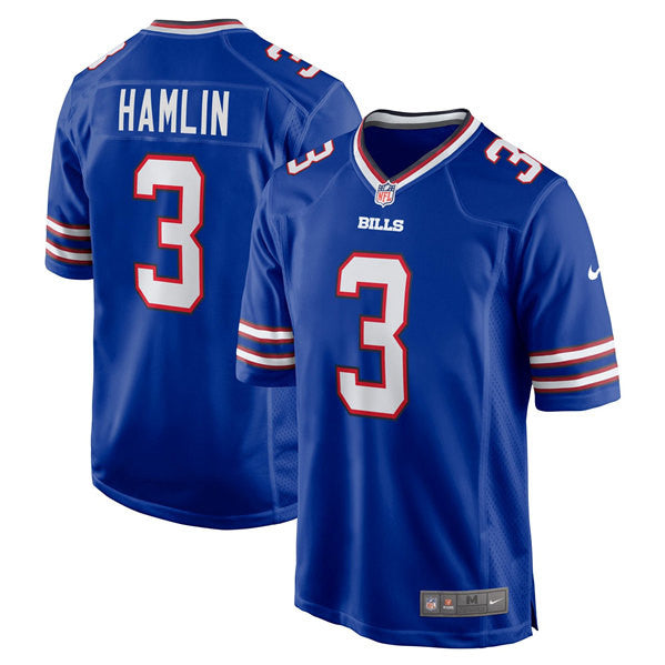 Damar Hamlin Buffalo Bills blue Game jersey