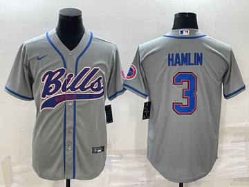 Damar Hamlin Buffalo Bills gray jersey