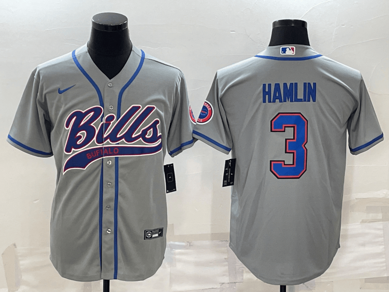 Damar Hamlin Buffalo Bills grey jersey
