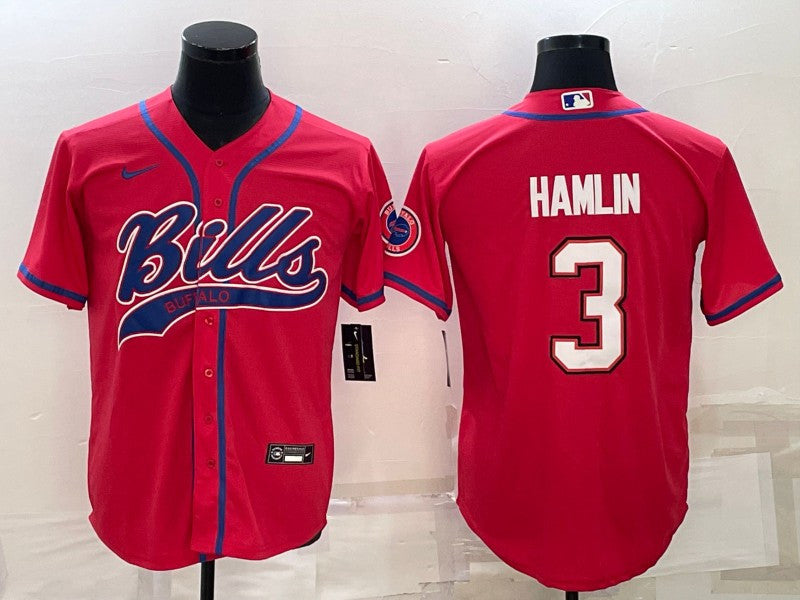 Damar Hamlin Buffalo Bills red jersey