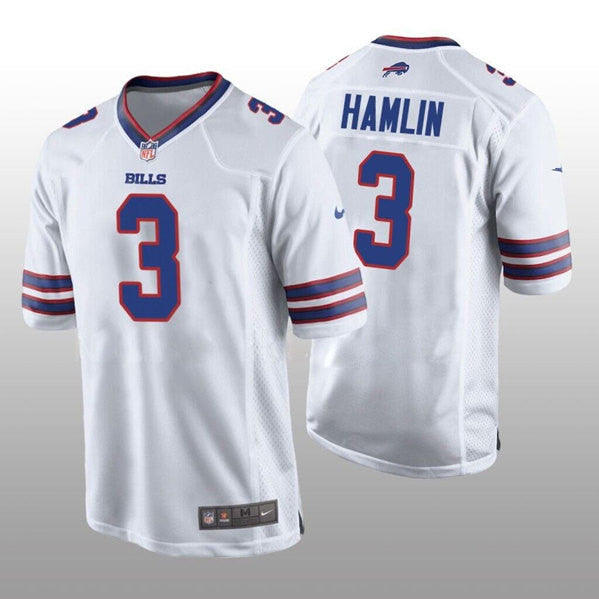 Damar Hamlin Buffalo Bills white Game jersey