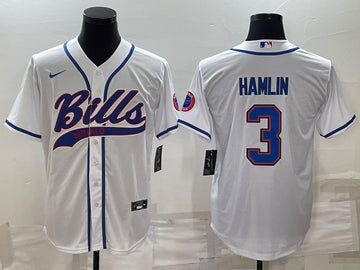 Damar Hamlin Buffalo Bills white jersey