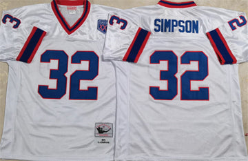 Simpson Buffalo Bills white jersey
