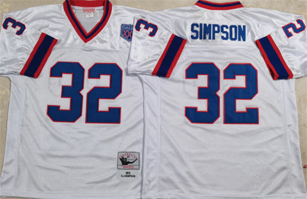 Simpson Buffalo Bills white jersey