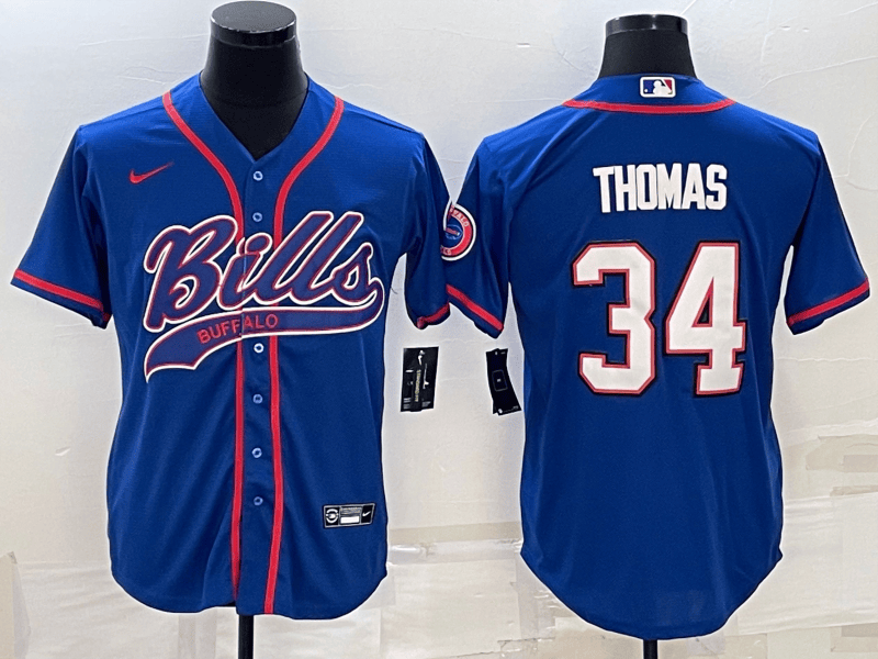 Thurman Thomas Buffalo Bills blue jersey