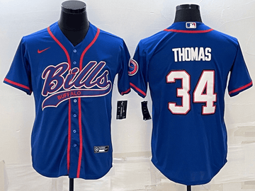 Thurman Thomas Buffalo Bills blue jersey