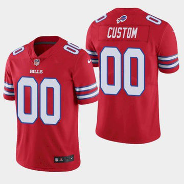 Custom Buffalo Bills red Limited jersey