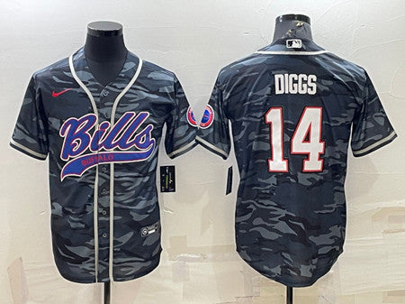 Blank Stefon Diggs Buffalo Bills gray Camo jersey