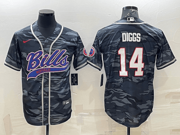 Blank Stefon Diggs Buffalo Bills grey Camo jersey