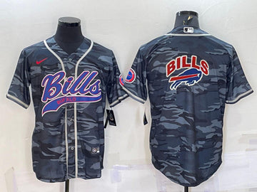 Blank Grey Buffalo Bills camo Camo jersey
