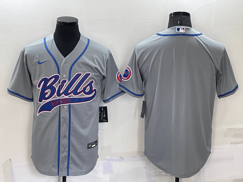 Custom Buffalo Bills grey jersey