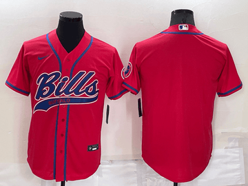 Custom Buffalo Bills red jersey