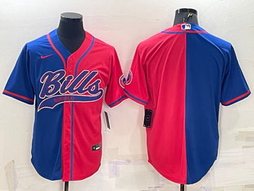 Blank Royal Buffalo Bills red Split jersey