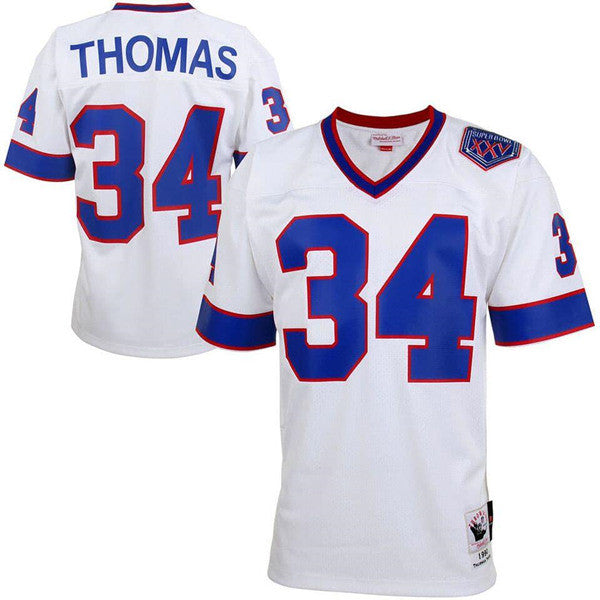 Custom Buffalo Bills white Throwback jersey